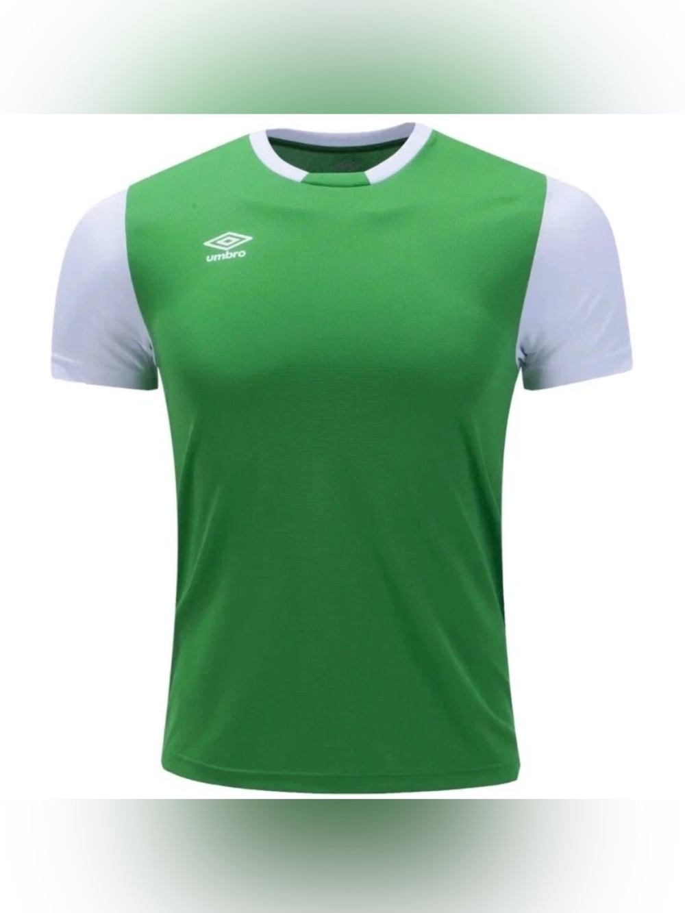 UMBRO Green & White Block Jersey Short Sleeve Tee T-Shirt Men’s Size S Small NWT